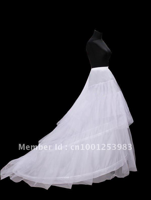 Newest Gorgeous petticoat crinoline train Bridal Accessories wedding dresses petticoat Hot sale 50% off