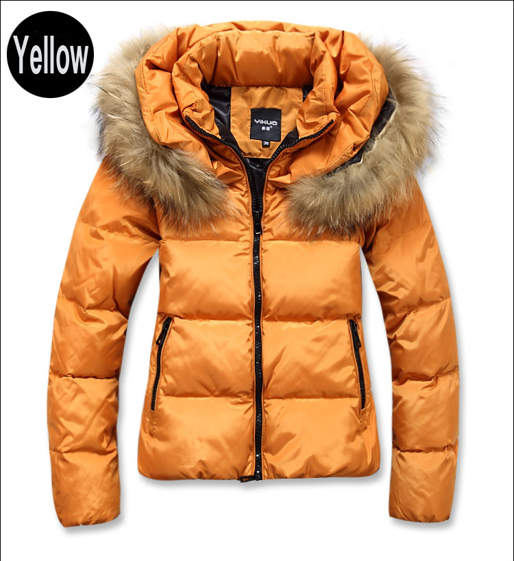 Newest  High Quality Eiderdown Outdoor Multi Color women Winter Padded Clothing Fur Hood Fashion Female Warm Down Jacket YI-001