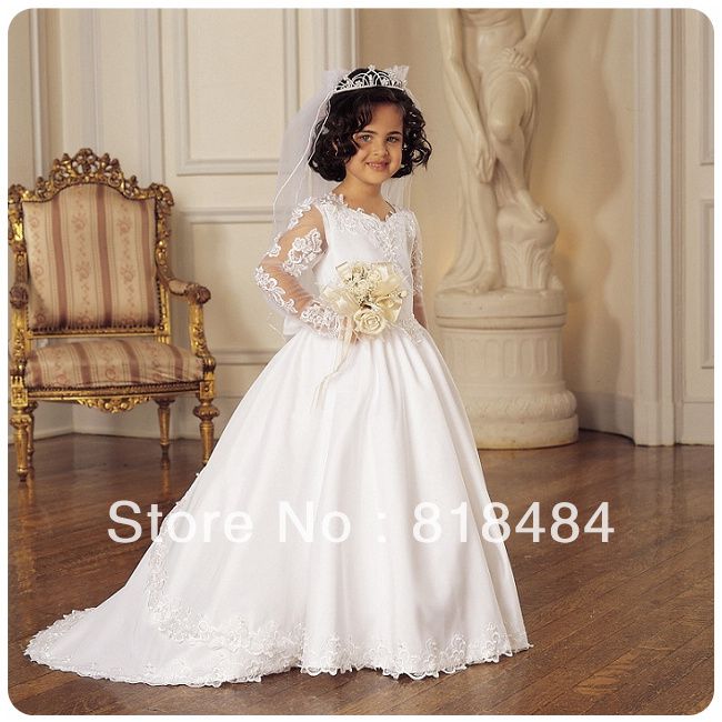 Newest item Famous designer child wedding princess dress tulle dress fashion fish tail formal dress free shipping by EMS