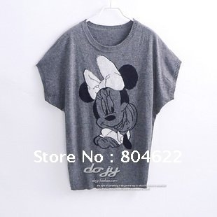 Newest Mickey Mouse Sweater ,women's casual clothes, lady's knitted sweater,loose and comfortable clothes,free shipping