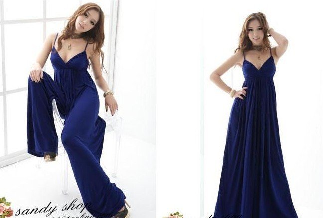 Newest women's  rompers dress, blue, black jumpsuit dress,free shipping, free size rompers 418-655 accept drop-shipping