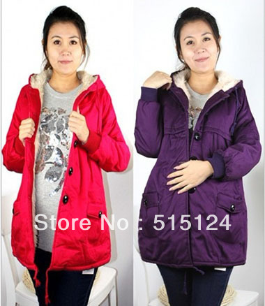 News Winter  Maternity coats Pregnant women thicken cotton coats Warm coats for Maternity 4colors and 2size