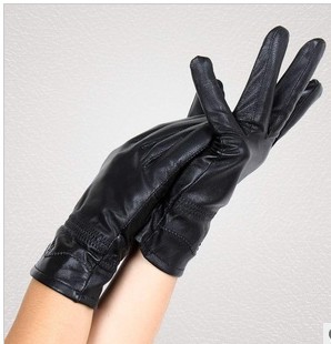 newset  brand Warm women fashion genuine leather gloves