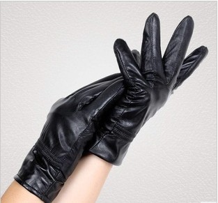 newset  brand Warm women fashion genuine leather gloves.Fashion and wild for women