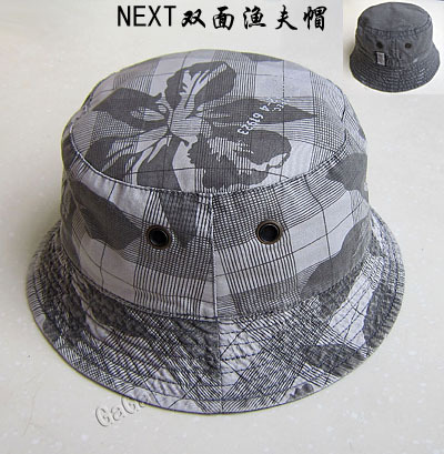 Next hat canvas bucket hat autumn and winter double faced bucket hats male outdoor