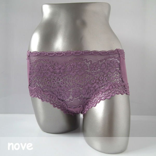 Nianchun 2906/free shipping/bamboo charcoal women panties/bamboo fiber female underwear/lace briefs/lingerie/big size underpants