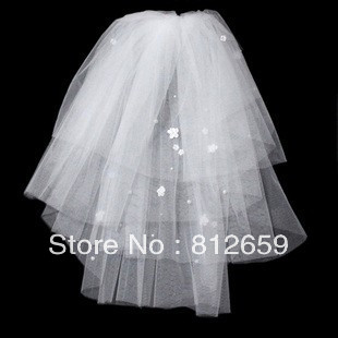 nice flower veil high quality bridal veil cheap wedding dress multi-layer veil wholesale and retail wedding accessories