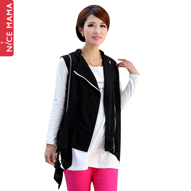 Nice mama maternity clothing spring and autumn maternity top maternity vest maternity outerwear