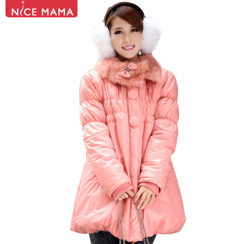 Nicemama maternity winter maternity outerwear maternity wadded jacket maternity top thickening