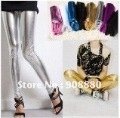 nine Leggings/Metallic /Slim candy color star temperament/Faux Leather /BODYSUIT//wholesale/FREE SHIPPING