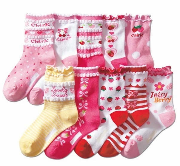 Nissen spring and autumn female child 100% cotton children socks elegant princess socks all-match kid's socks children socks