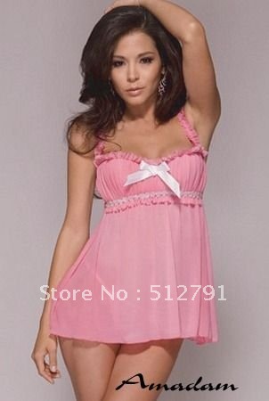 nl123/Free shipping! Sexy lingerie,Women Sweet pink  lingerie set ,Sexy costumes Women underwear Intimate Nightwear
