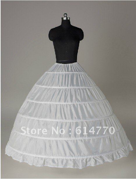 No risk shopping! free shipping high quality 6 hoops bridal underskirts wedding petticoats P17