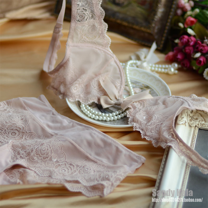 Nobility underwear luxury lace ultra-thin givlie bra set