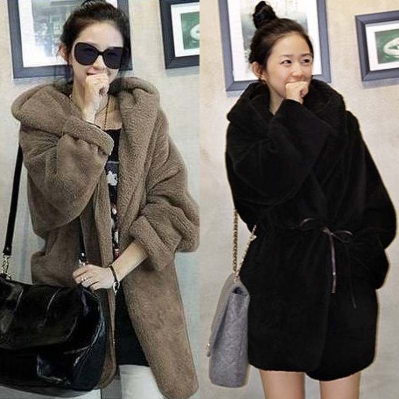 Non-mainstream outerwear winter women's loose berber fleece cardigan thermal wadded jacket free shipping