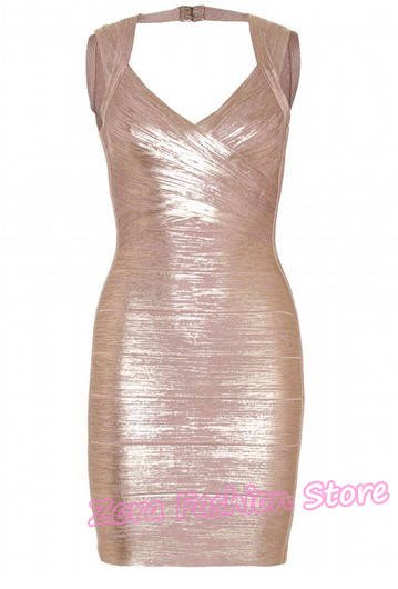 [NWT]2012 HL Promotion New Women's Gold Silver Shimmering Sequin Bandage Dress,Elegant Celebrity Cocktail Party Evening Dresses