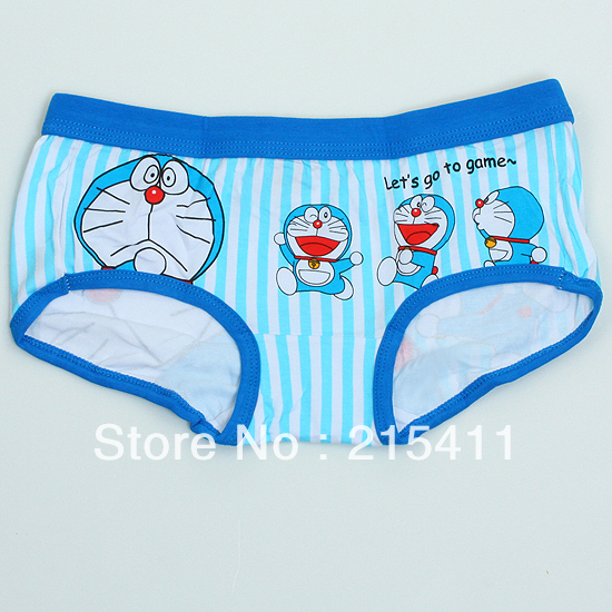 NWT CARTOON DORAEMON BOXER BRIEF PANT PANTIES LINGERIE WOMEN COTTON UNDERWEAR SIZE FREE