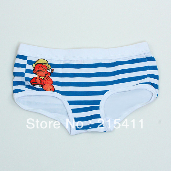 NWT CARTOON POPEYE THE SAILOR BOXER BRIEF PANT PANTIES LINGERIE WOMEN COTTON UNDERWEAR SIZE FREE