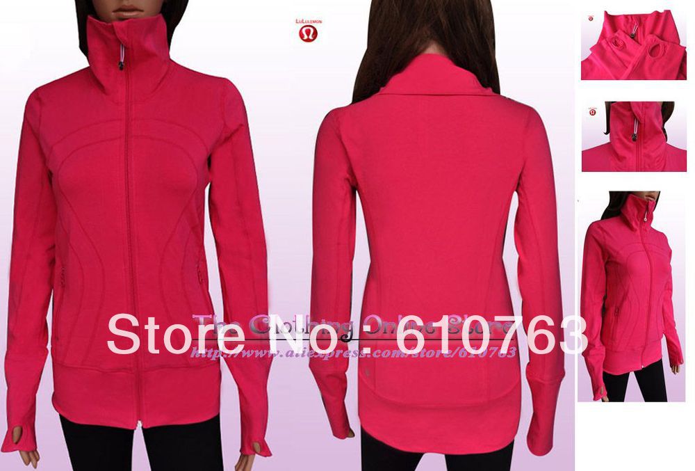 NWT-Lululemon Instride Jacket for women-pink, 2012 hot sale lemon style, very good quality, Size 4-12,Free Shipping,
