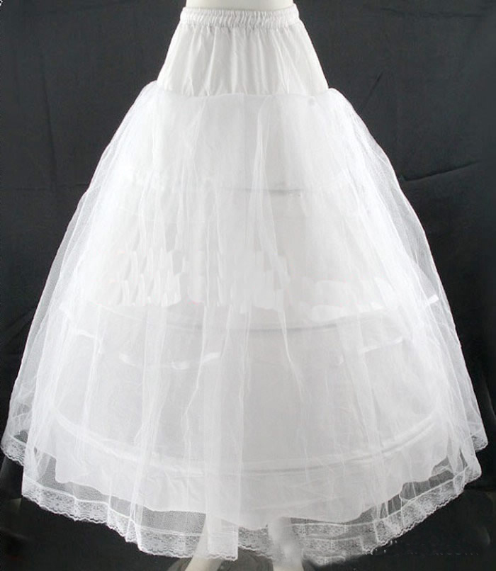 Nylon A-Line Full Gown 1 Tier Floor-length Slip Style Wedding Petticoats Free Shipping For 2013 Summer Hot sale Bridal Dress