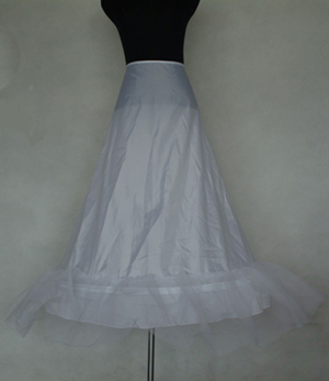 Nylon A-Line Full Gown 2 Tier Floor-length Slip Style Wedding Petticoats Free Shipping For 2013 Spring Women Hot sale Dress