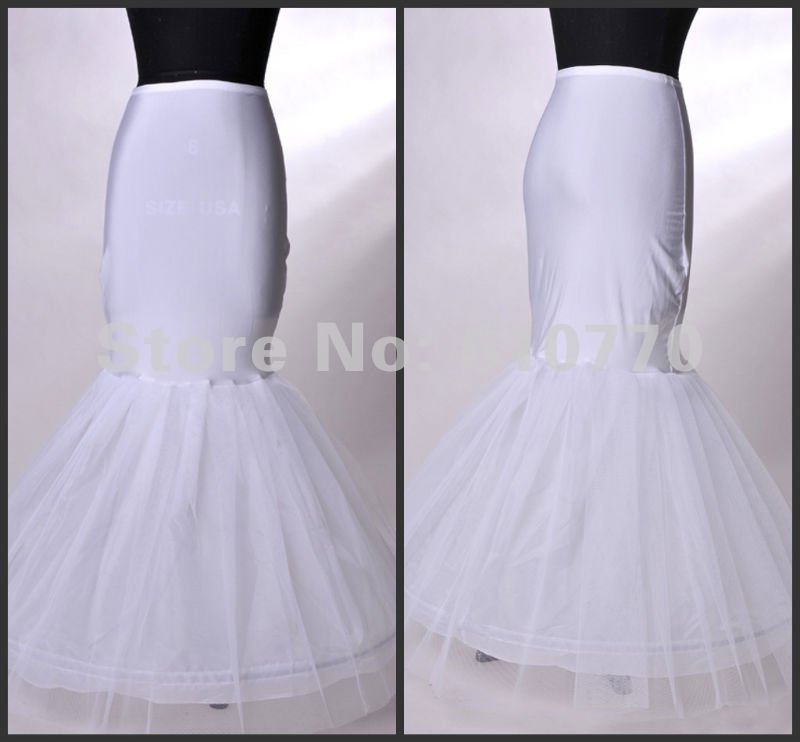 Nylon and Tulle One Tier Floor-Length Mermaid Wedding Petticoat PT-0010
