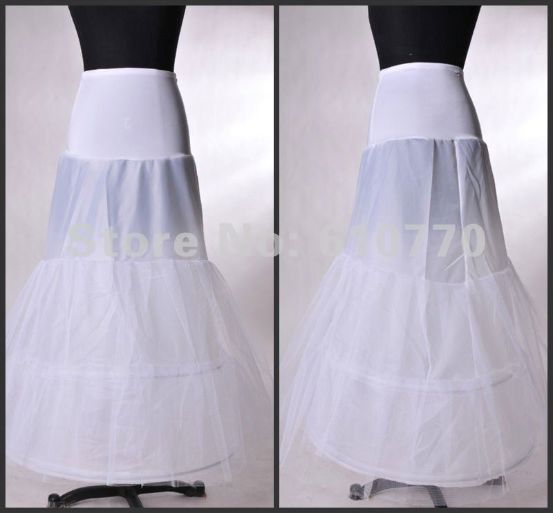 Nylon and Tulle Two Tier Floor-Length Mermaid Wedding Petticoat Wedding Petticoats PT-0013