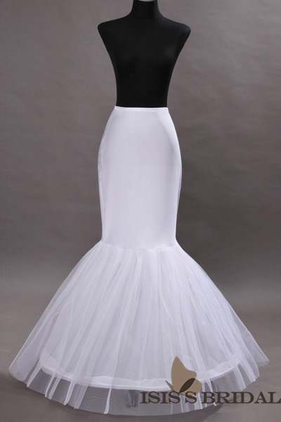 Nylon Mermaid and Trumpet Gown 1 Tier Floor-length Slip Style/ Wedding Petticoats Free Shipping