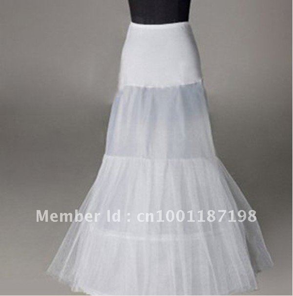 Nylon Mermaid and Trumpet Gown Slip Style Wedding Petticoats crinoline underskir 002