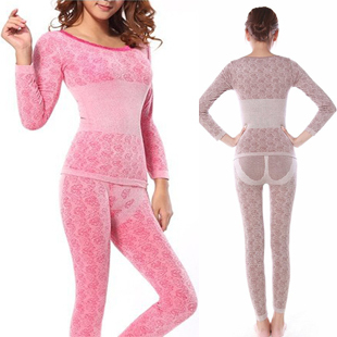 O-neck laciness basic sexy lace decoration seamless women's foundation underwear long johns long johns beauty care thin