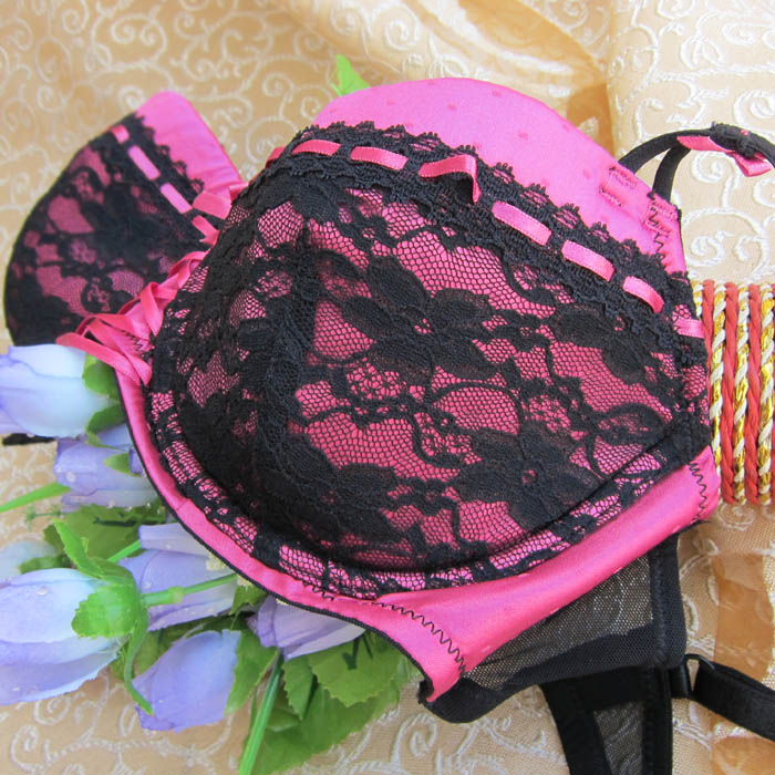O3 h m satin lace thin cup underwear 70abc75abc80abc cup large