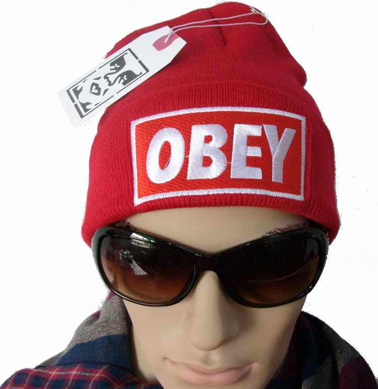 Obey knitted hat male women's bboy thermal elastic knitted hat cap hiphop cap hip-hop hat