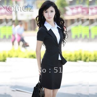 Occupation dress suit with ladies fashion occupation dress 2012 summer new overalls