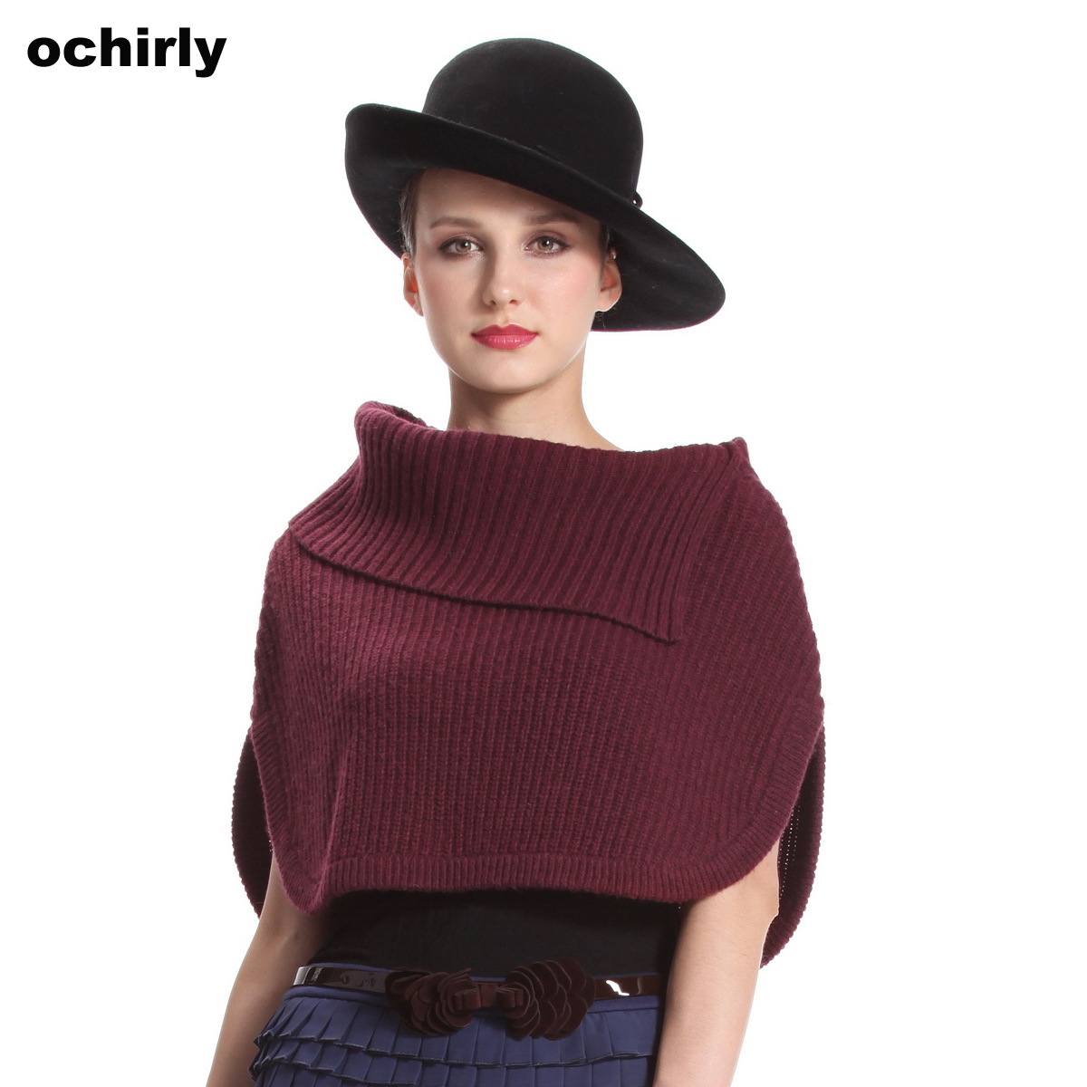 Ochirly OCHIRLY 2012 female autumn fashion wool blending thick wool knitted 1124030050