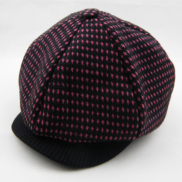 Octagonal cap women's fashion bucolics hat black-matrix purple painter cap pumpkin hat
