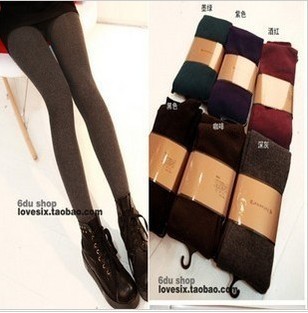 Octopussy spring thermal thickening brushed pantyhose legging stockings legging Free Shipping