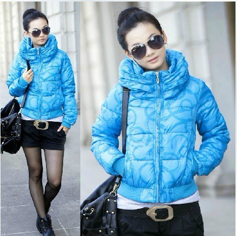 Of-season clearance Jeanswest women's down jacket women short paragraph solid color down jacket winter jacket standing collar