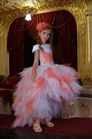 Of sell like hot cakes A word shoulder Ball Gown Princess Flower Girl Dress