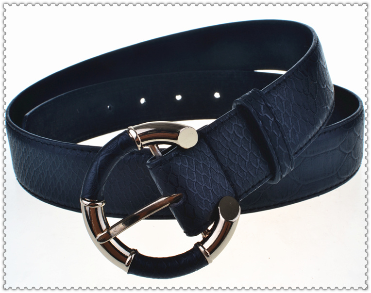 Ol elegant rose gold women's bag buckle fashion belt genuine leather strap
