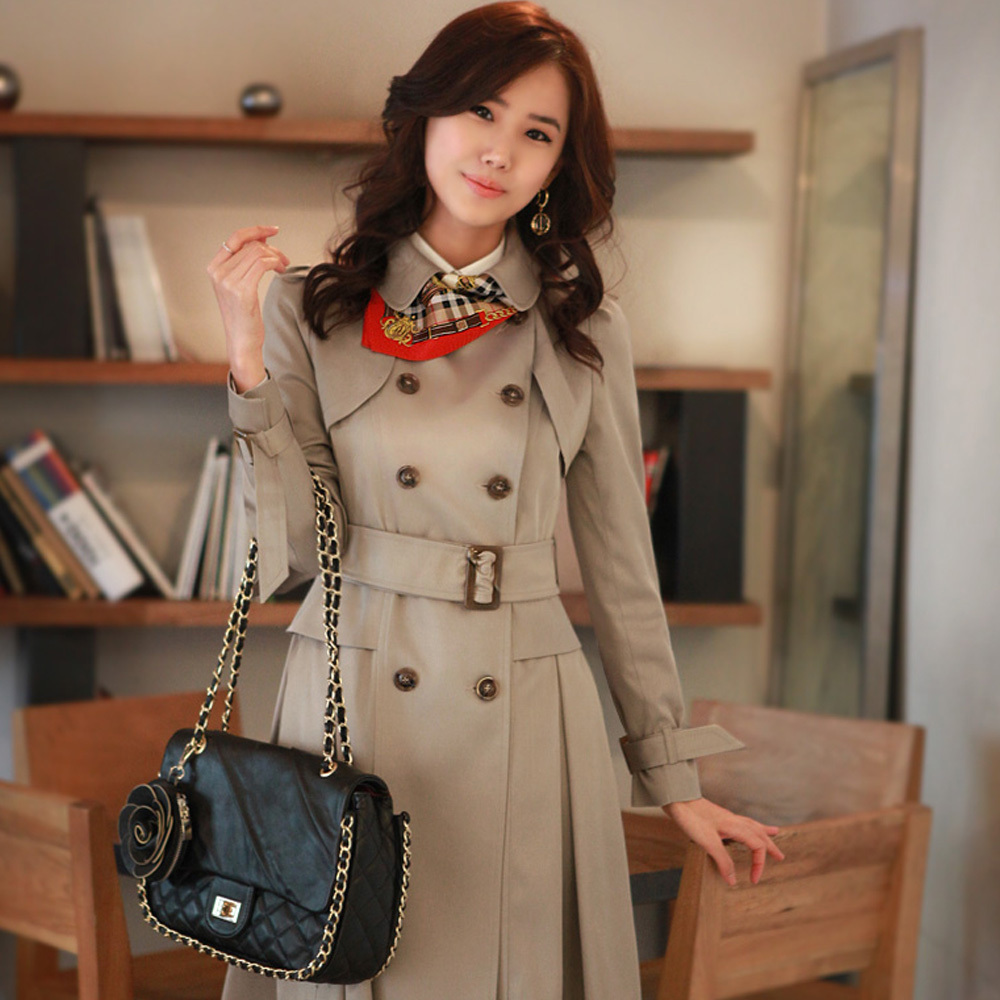 Ol long design slim trench 706ps85