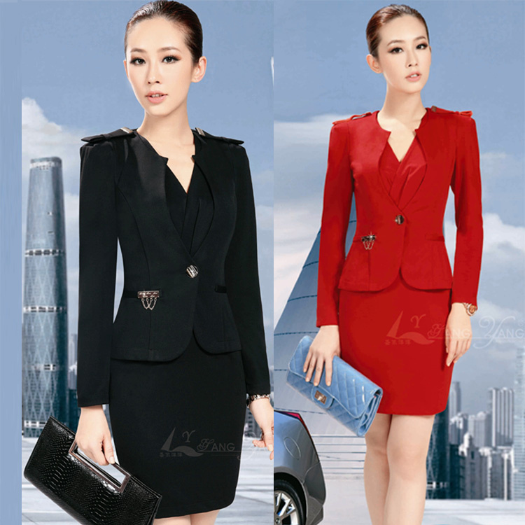 Ol set work wear autumn and winter clothes women's skirt beauty services formal