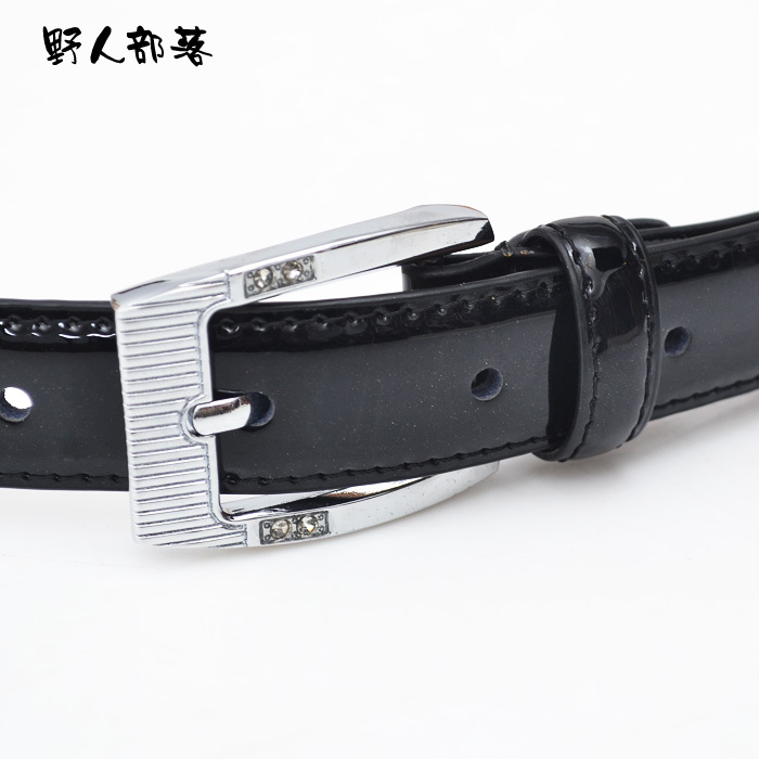 Ol white-collar female pure japanned leather rhinestone candy sweet fashion genuine leather strap belt 5645