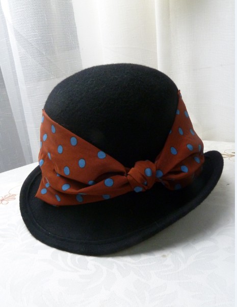 Olive des olive polka dot bow wool hat fashion bucket hats