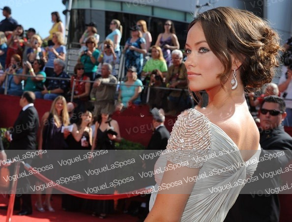 Olivia Wilde Prom Dress 60th Primetime Emmy Awards Red Carpet Dresses