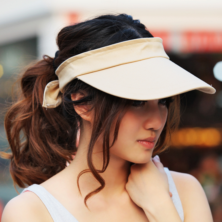 Olney hard hat brim sun hat female summer sunbonnet anti-uv big along the cap sun hat