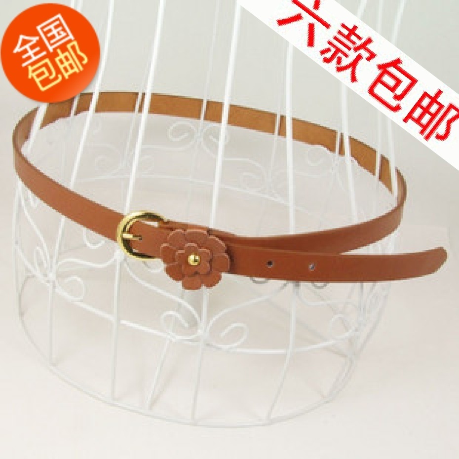 OMH wholesale Women's Hot pants Optimal Collocation fashion Korean wild decorative brown  leather  Waist  Belt PD09