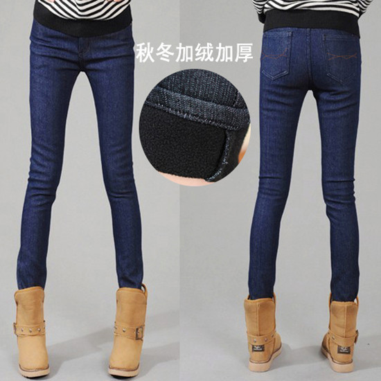 On sale! Free shipping skinny jeans for women plus velvet thickening jeans 2013 hot selling pencil pants fashion women clothing