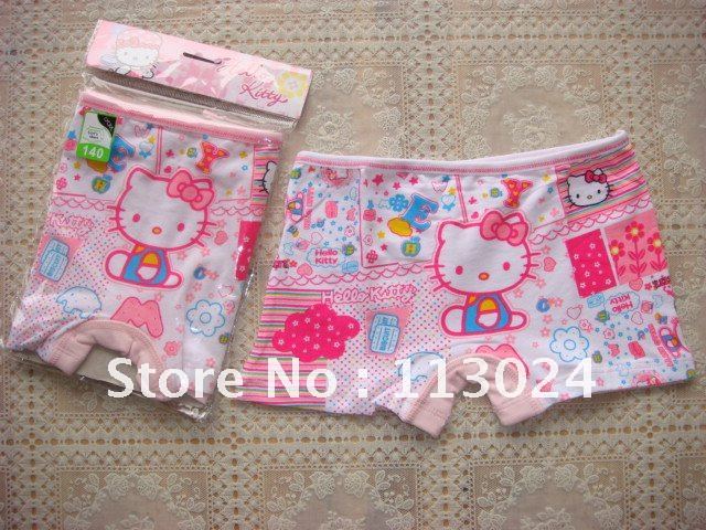 ON SALE! freeshipping  famous brands 2-12 years girls underwear 100% cotton mixed4pcs/lot  high quality kids cartoon underpants