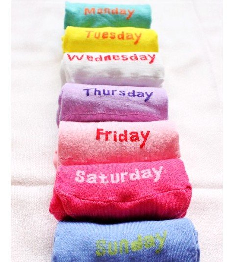 one color one day,a week 7 colors shoes sock slippers women,lady color socks,free shipping