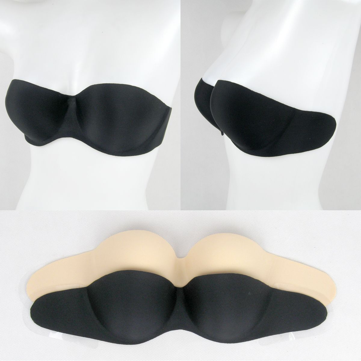 One piece ring chest invisible bra cover invisible underwear push up seamless breast petal